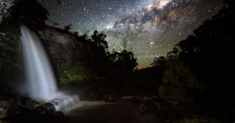 The Milky Way Galaxy Over Paddys River Falls Earth Blog