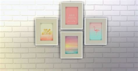 Download Sweet Tones Frame Sims 4 Coisas De Casa Sims