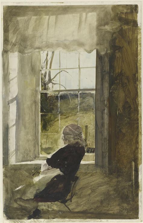 Groundhog Day Study Anna Kuerner Seated By The Window In Profile