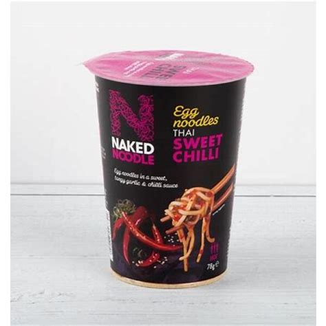 Naked Thai Style Sweet Chilli Egg Noodles 78g A B Snell And Son
