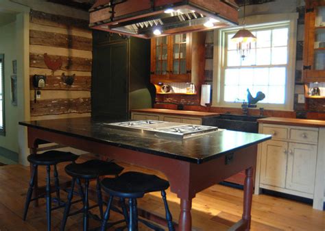 You never know what you will find. St. Louis 10 primitive Log Cabin Kitchen Bar Bathroom ...