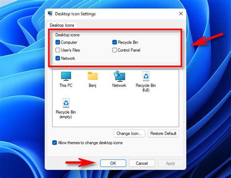 Como Alterar Os ícones Da área De Trabalho Que Aparecem No Windows 11