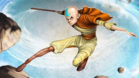 Avatar Aang Digital Artwork Wallpaper Fisoloji Gambaran