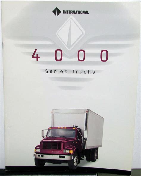 1995 International Ihc 4000 Series Trucks Sales Brochure Original