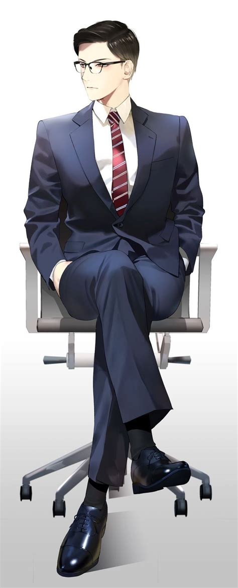 Pin By Tước Thức On Trai đẹp Art Glasses Boy Anime Suit Suit Anime
