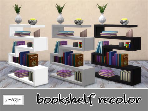 The Sims Resource Modern Bookshelf