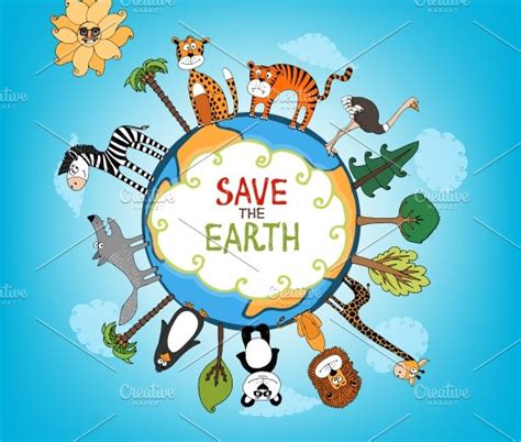 Save The Earth Concept ~ Illustrations ~ Creative Market