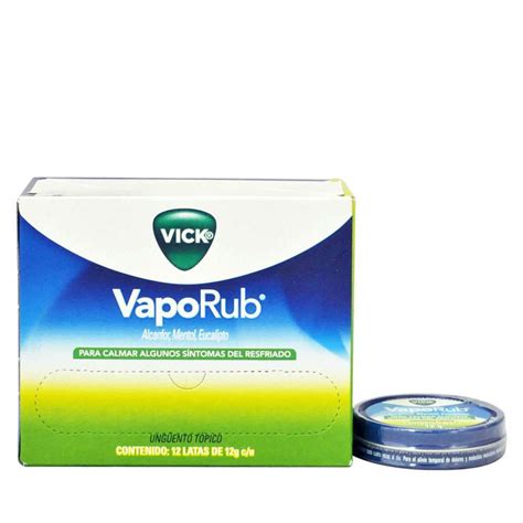 Buy Vick Vaporub Ointment 12 G Box With 12 Units Online In The Usa