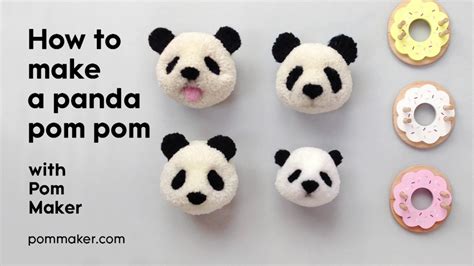 How To Make A Panda Pompom Pom Maker Tutorial Youtube