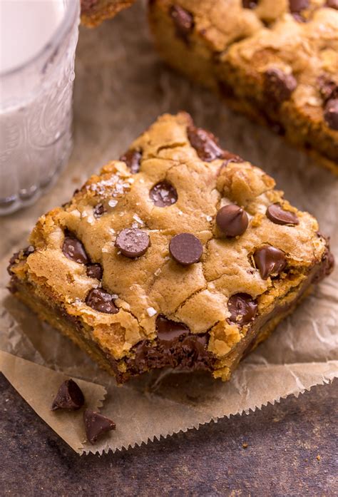 Easy Chocolate Chip Cookie Bars Baker By Nature Bloglovin