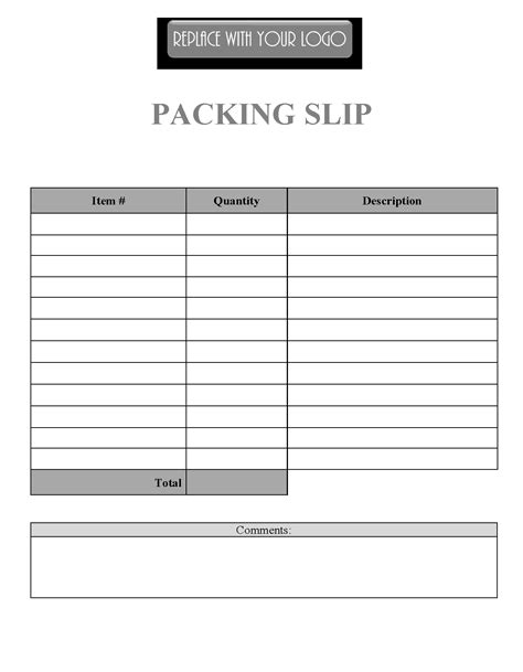 Free Shipping Slip Template Word Excel And Typeable Pdf