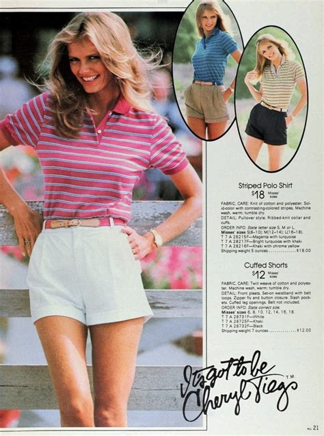 see cheryl tiegs clothing collection and swimwear at sears in the 80s click americana