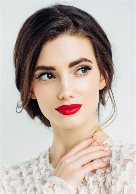 Get Ready To Swoon Over These Wedding Hairstyles Bridal Makeup Red