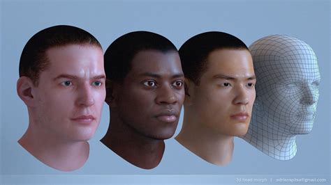 3d Human Head Morphing Animation By Adrian Spitsa At