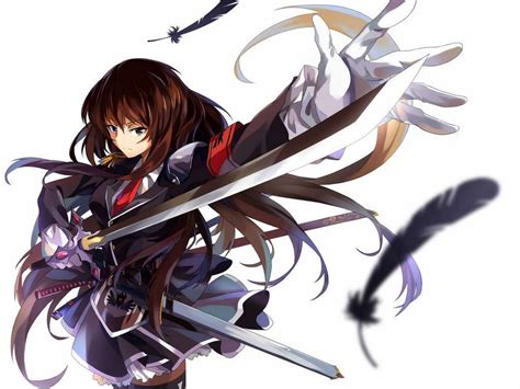 Anime Girl Sword Fight Anime Illustration Pinterest
