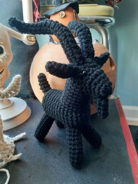 Black Phillip Goat crochet The Witch VVitch stuffed horror | Etsy