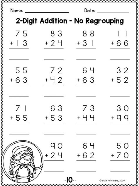 Two Digit Addition Without Regrouping