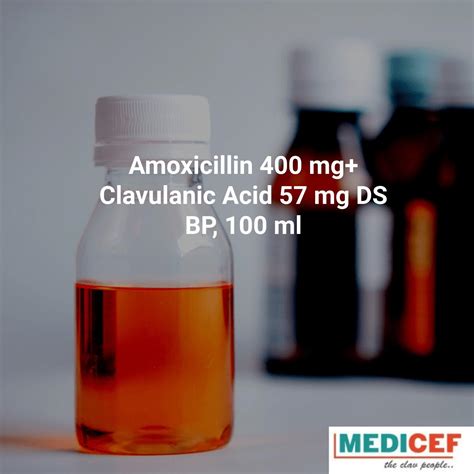 Amoxicillin 400 Mg Clavulanic Acid 57 Mg Ds Bp 100 Ml Pharmint