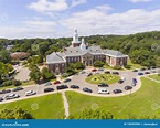 Newton City Hall Aerial View, Massachusetts, USA Stock Photo - Image of ...