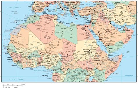 Map Of North African Countries Map 2023