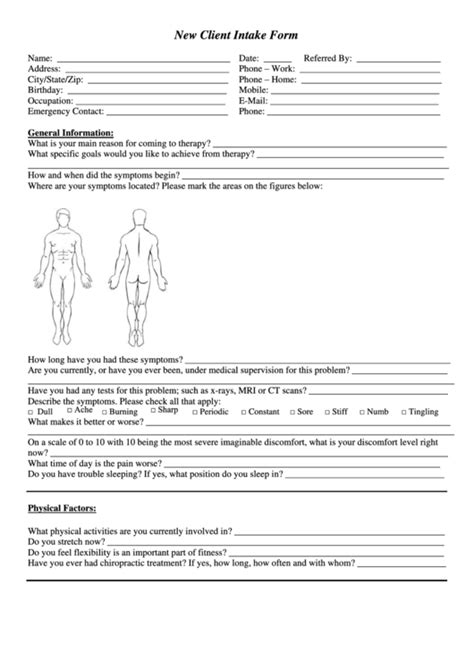 For example, if you've created a client intake form. New Client Intake Form printable pdf download