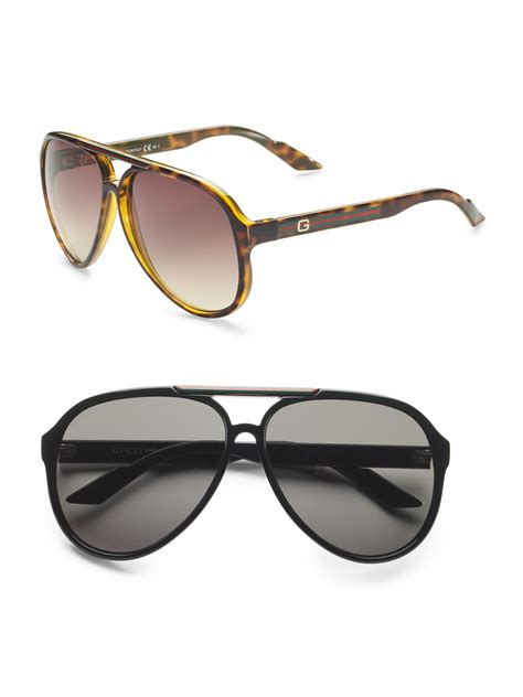 Lyst Gucci Young Project Aviator Sunglasses In Black