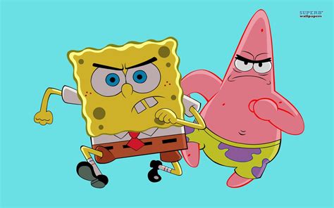 Spongebob And Patrick Running Spongebob Squarepants Wallpaper