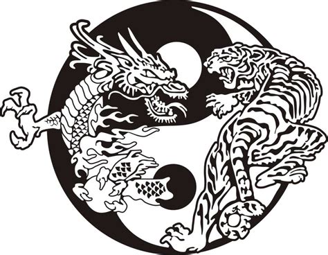 Yin Yang Dragon Tiger Wallpapers Wallpaper Cave