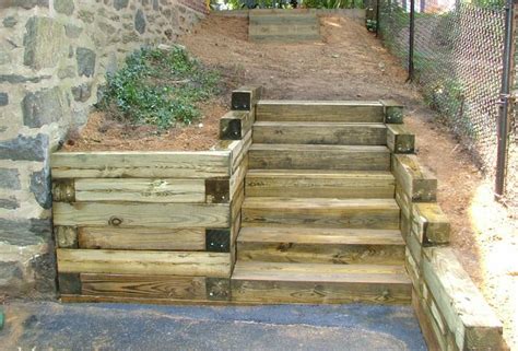 Philadelphia Tie Steps Garden Stairs Landscaping Retaining Walls