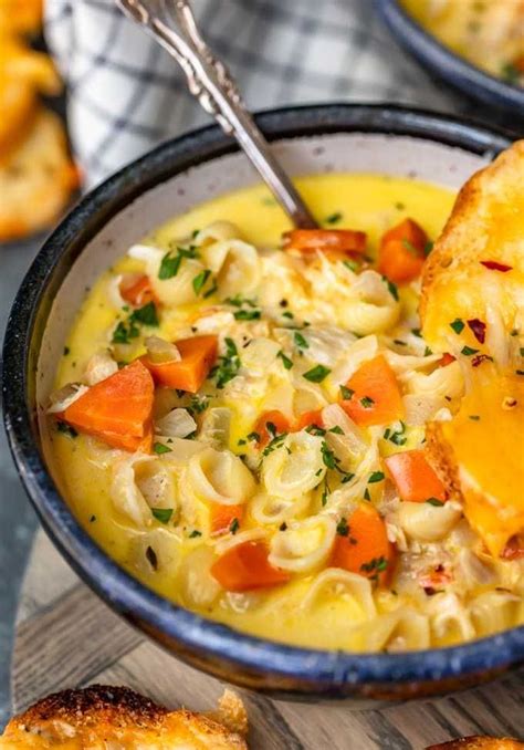 A quick, tasty dish you can adapt to how much cheese you have in the fridge, especially good when you're 1 tin campbell's condensed cream of tomato soup. Macaroni Soup - Chicken Mac and Cheese Soup - (VIDEO ...