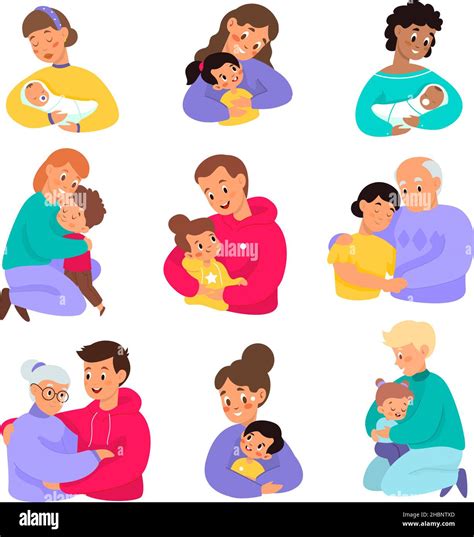 Babies Different Ages Stock Vector Images Alamy