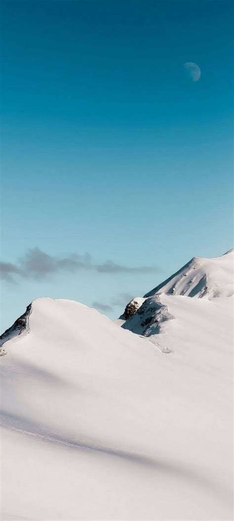 Top Mountain Cloud Minimalism Wallpaper 720x1600