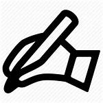 Icon Signature Pen Writing Hand Document Sign
