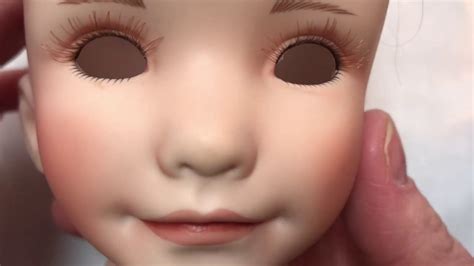 Replacing Eyes On A Porcelain Doll Youtube