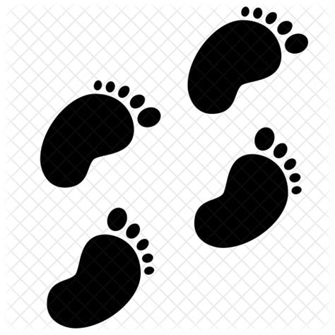 Baby Footprint Icon Of Glyph Style Available In Svg Png Eps Ai