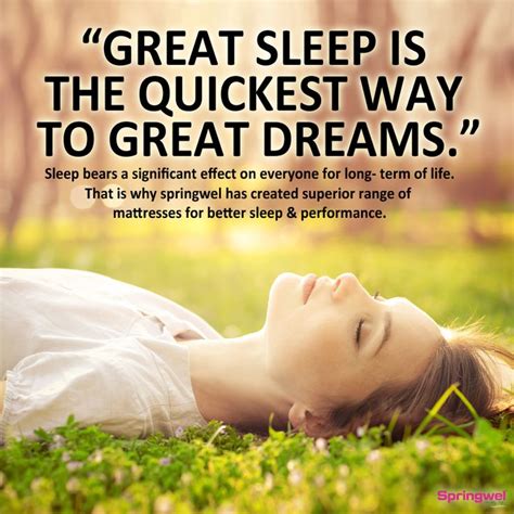 Quotesoftheday Great Sleep Is The Quickest Way To Great Dreams