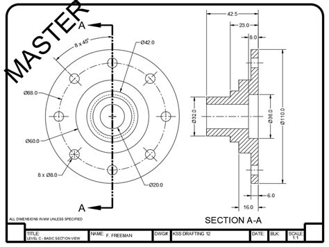 Basic Section View Freemans Tech Ed Site