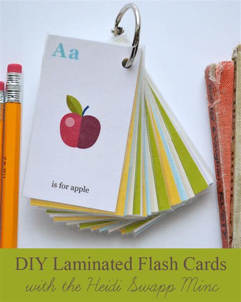 If this is you or someone you know, check. Aly Dosdall: DIY laminated flash cards with the minc!