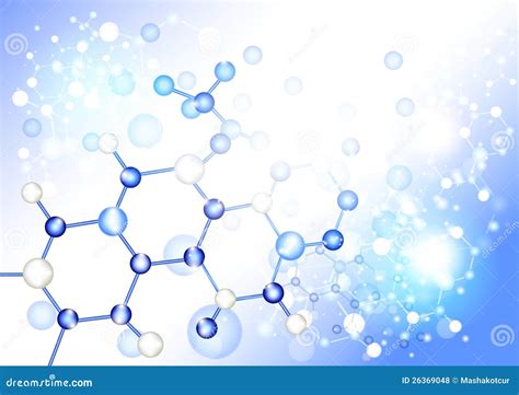 Chemistry Vector Blue Background Royalty Free Stock Photos Image