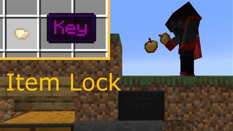 How To Make An Item Lock In Minecraft Use Any Key Youtube