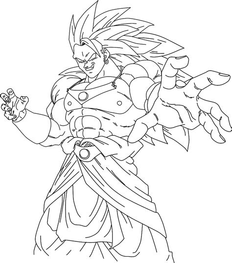 Dragonball Broly Colouring Pages - Free Colouring Pages