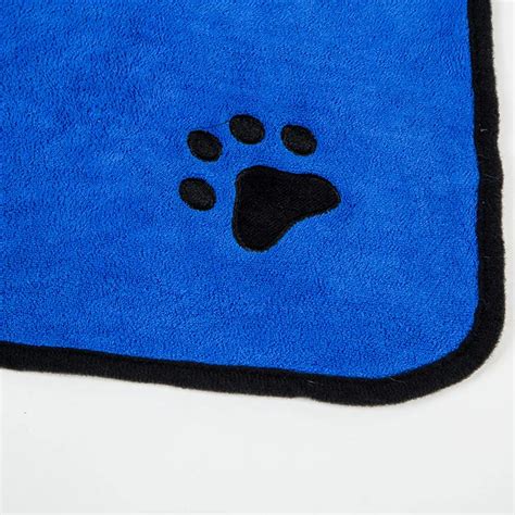 2018 Factory Wholesale Embroidered Paw Print Microfiber Absorbent And