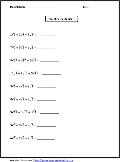 At this level students start getting much more familiar with equations and the use of expressions. 10 Best Images of 7th Grade Math Worksheets With Answer Key - 7th Grade Math Worksheets Algebra ...
