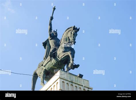 Statue Of Stefan Cel Mare Romania Moldova Moldavia Moldau Suceava