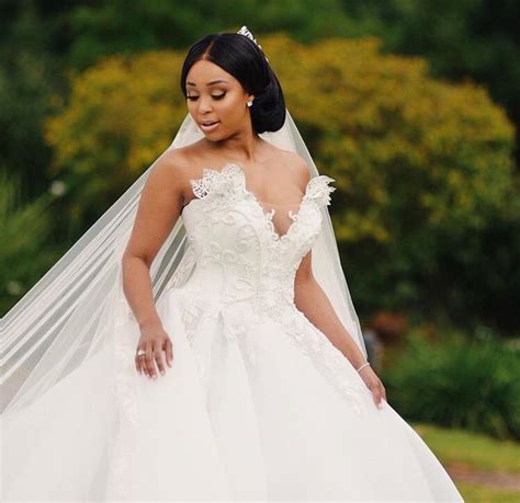 Pics Minnie Dlamini Jones Magical White Wedding Okmzansi