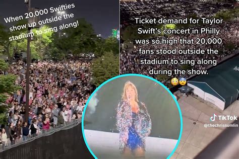 20000 Taylor Swift Fans Party Outside The Linc In Philadelphia