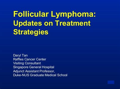 Follicular Lymphoma Updates On Treatment Strategies