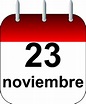 Que se celebra el 23 de noviembre - Calendario
