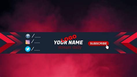 Youtube Channel Art Template Postermywall