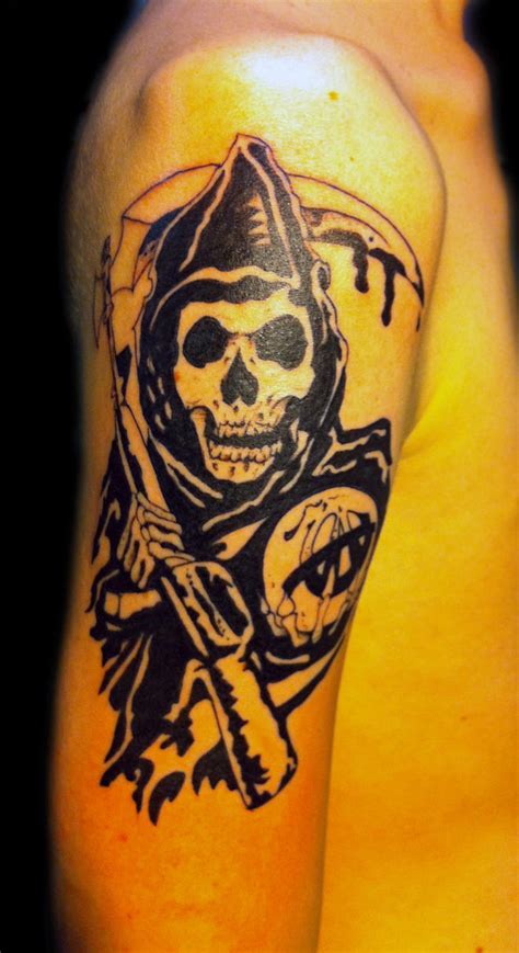sons of anarchy tattoo by nsanenl on deviantart
